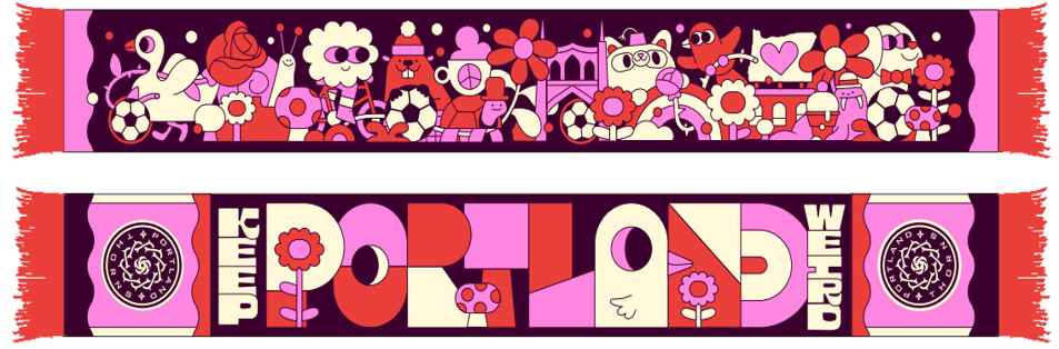 Thorns Keep Portland Weird 2026 Scarf