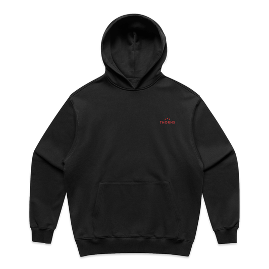 Thorns Black Mini Logo Fleece Hoodie