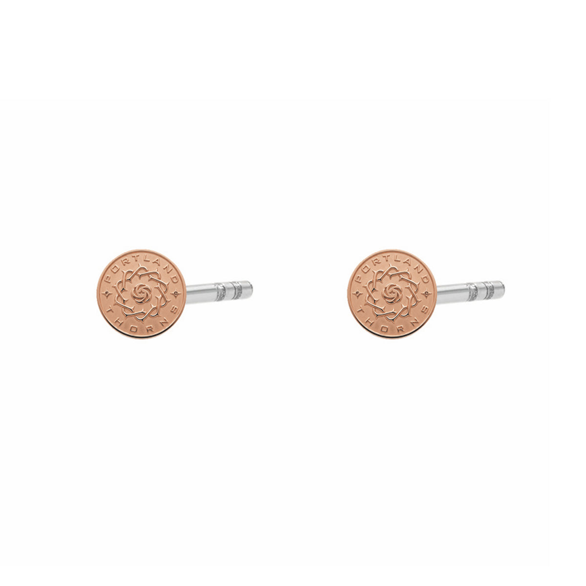 Portland Thorns FC logo stud earrings