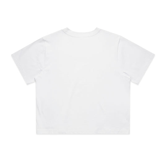 Thorns Mini Logo Women's White Boxy Crop Tee