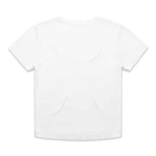 Thorns Mini Logo Women's White Baby Tee