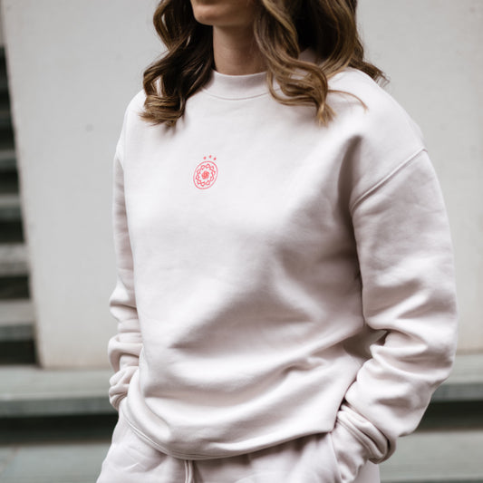 Thorns Bone Mini Logo Fleece Crew Sweatshirt