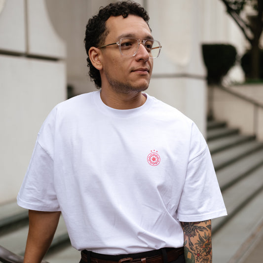 Thorns Mini Logo White Cotton Tee